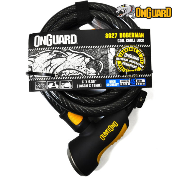 onguard doberman coil cable lock